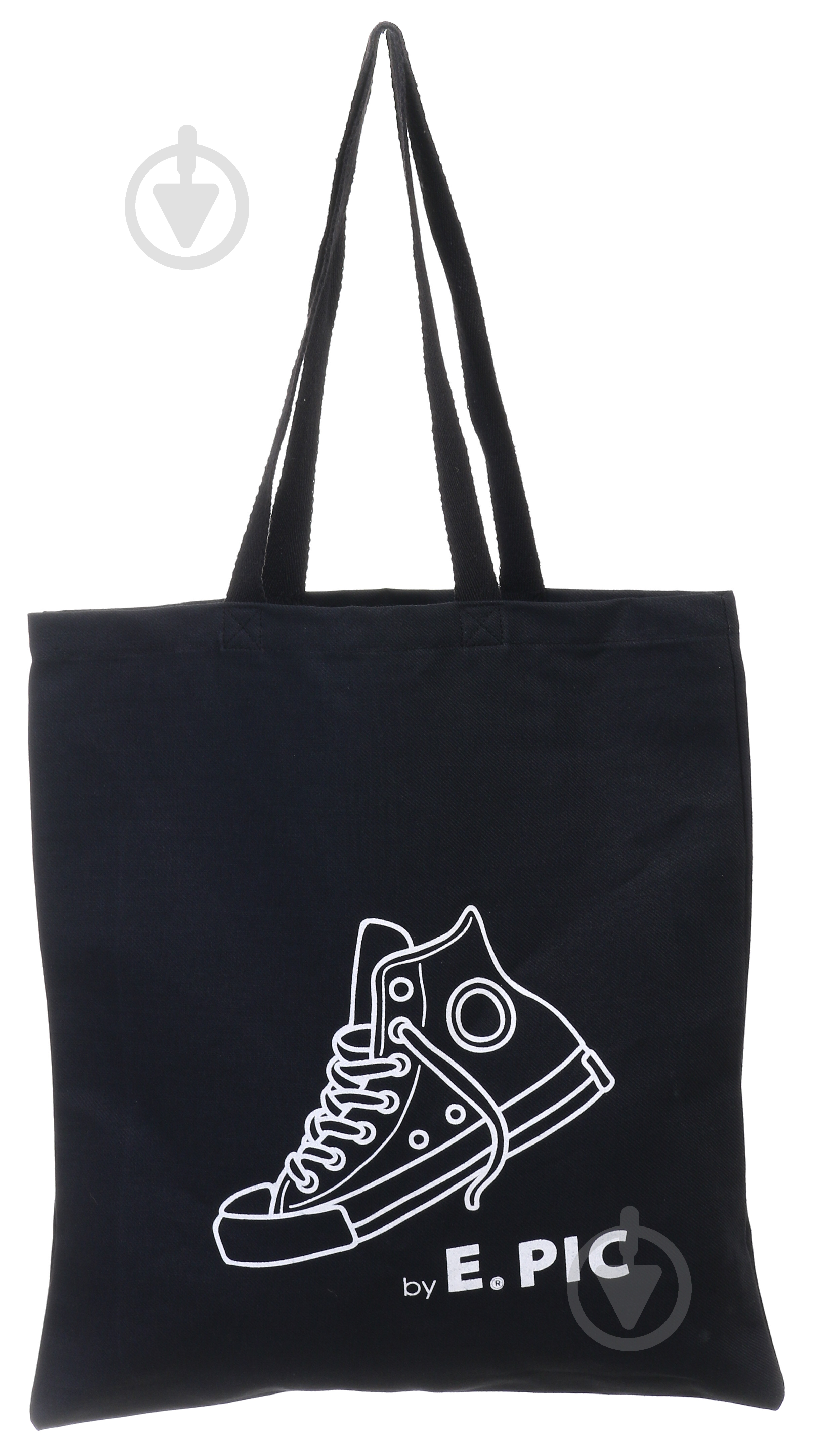 Экосумка Кеды 40х38 см черный - фото 2