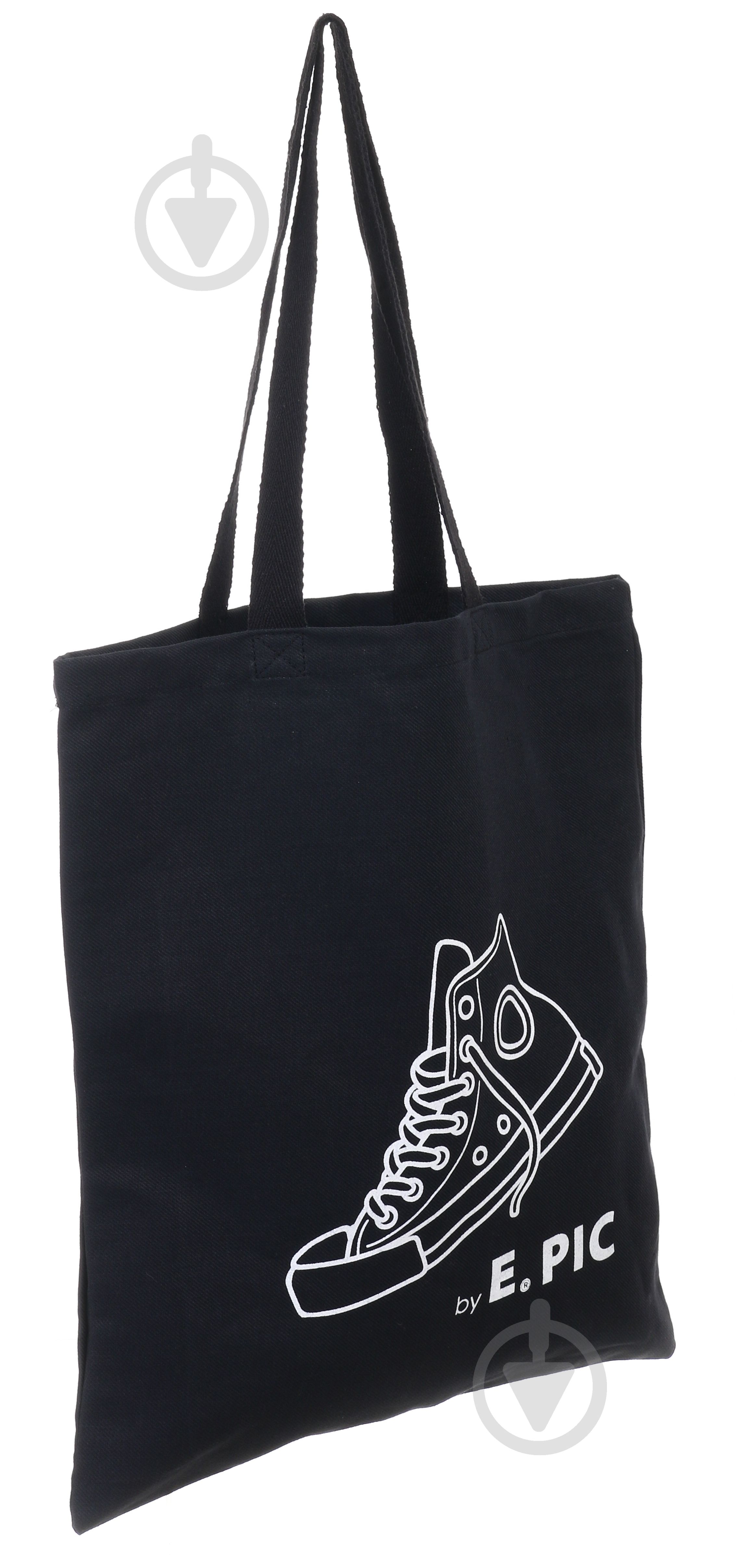 Экосумка Кеды 40х38 см черный - фото 3