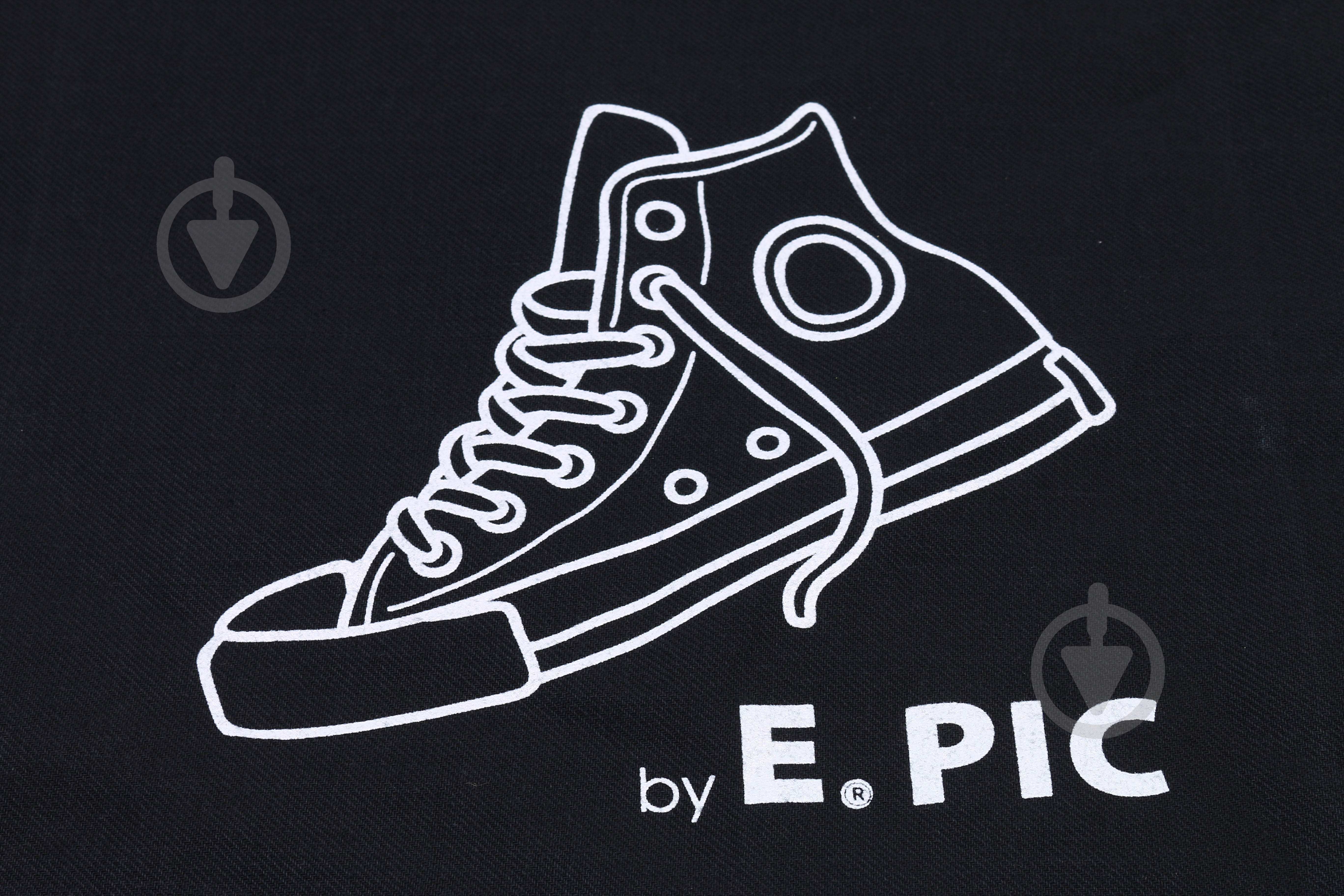 Экосумка Кеды 40х38 см черный - фото 4