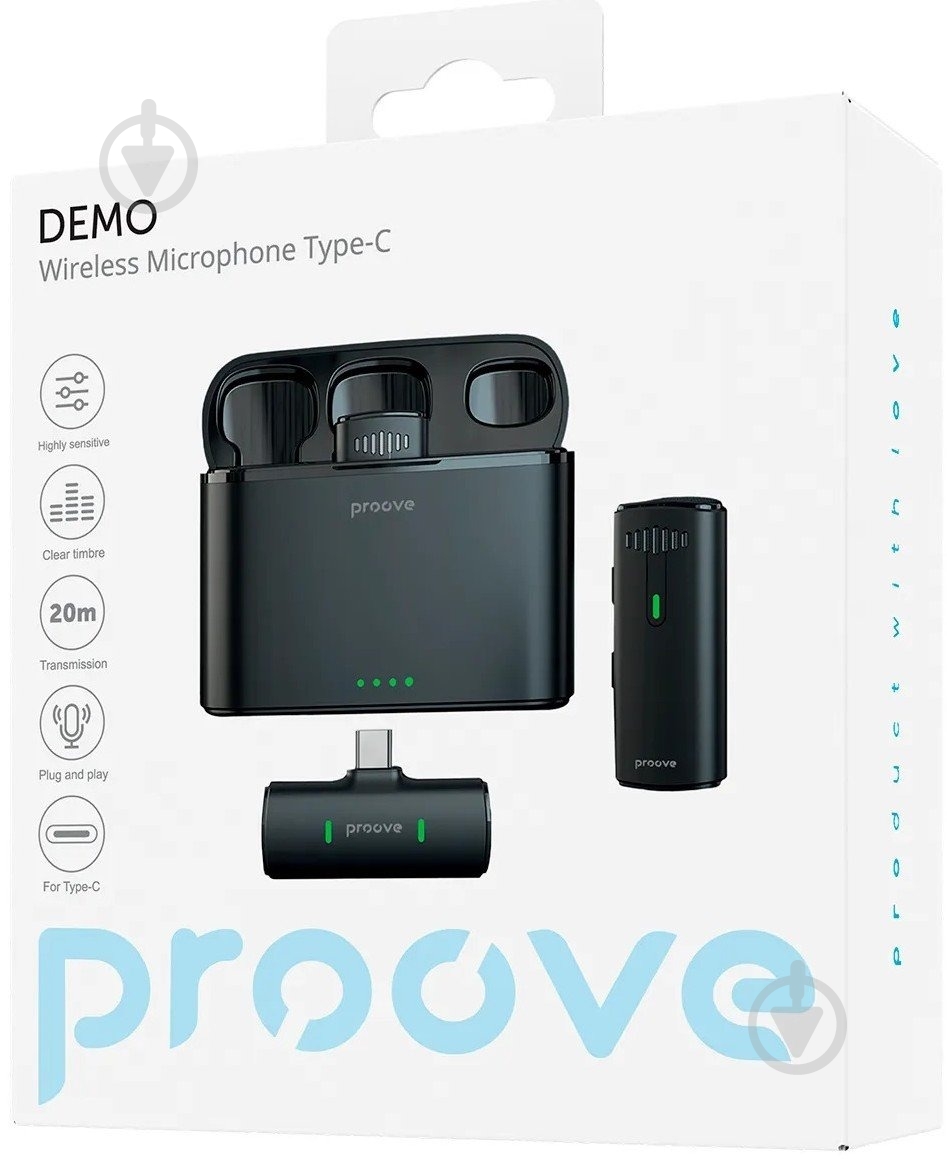 Мікрофон Proove Demo Type-C black (PMDM00010202) - фото 5