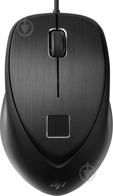 Мышь HP Fingerprint USB black - фото 1
