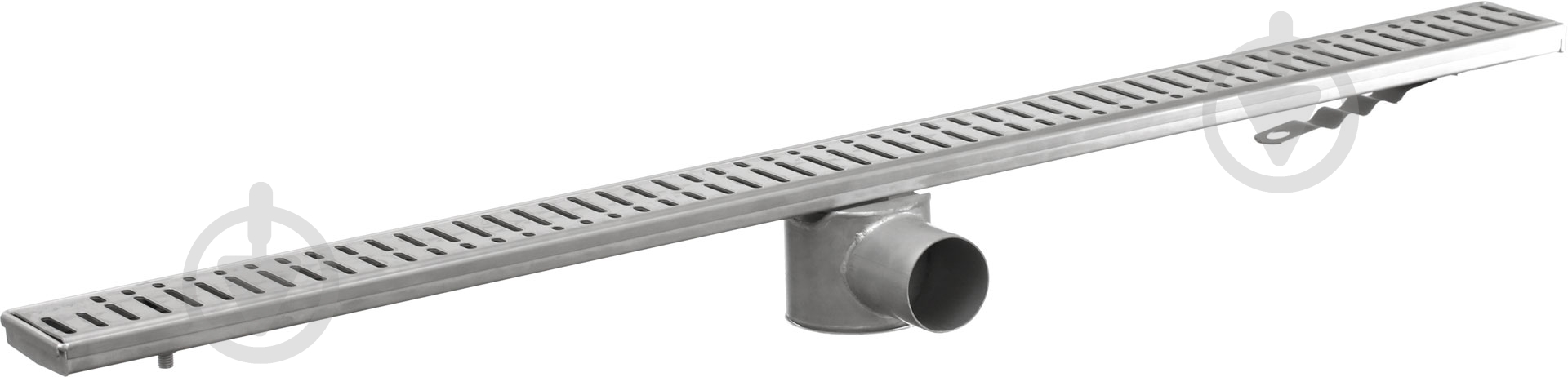 Душевой канал ACO Душевой канал с нерж. стали L=885, низкий сифон, решетка "волна" - фото 1
