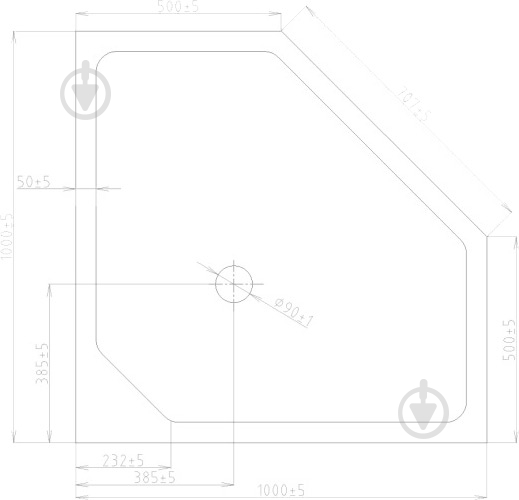 Поддон акриловый Eger Stefani 100x100 см 599-535-100/2 - фото 2