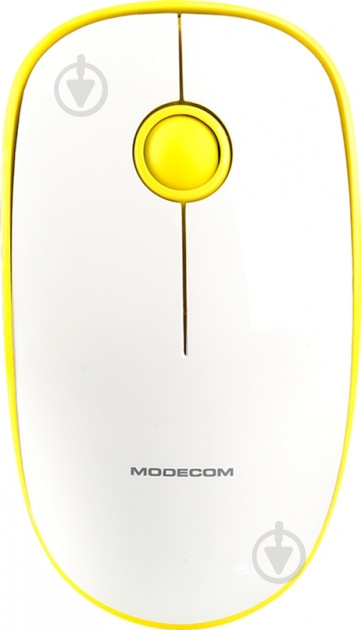 Мышь Modecom MC-WM112 Wireless white/yellow - фото 1