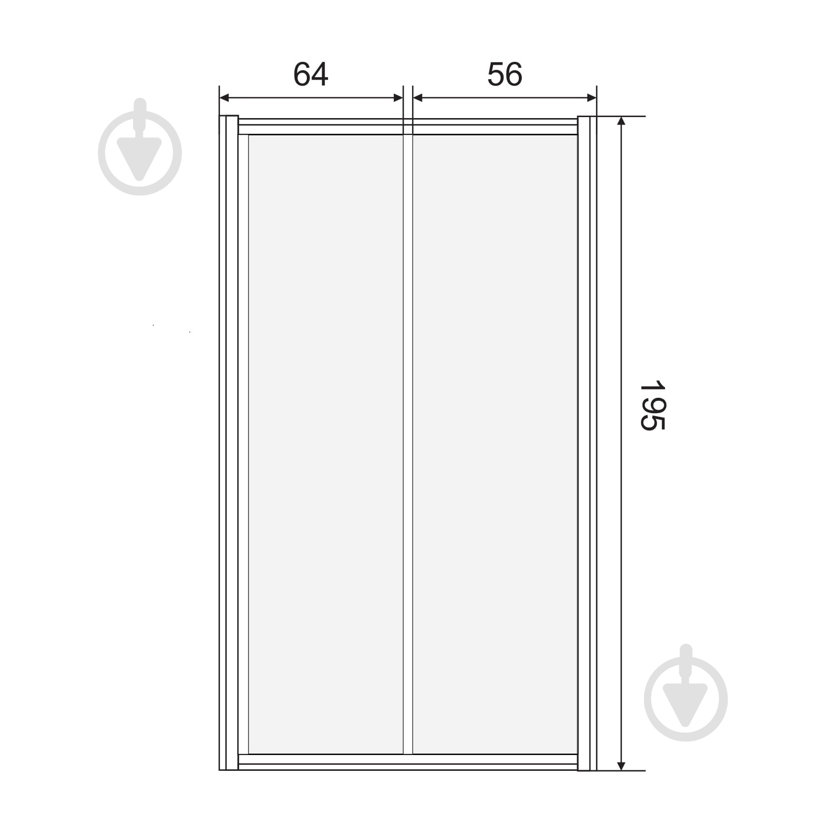 Душевые двери Eger 599-153(h) - фото 2 Душевые двери Eger 599-153(h) - фото 2
