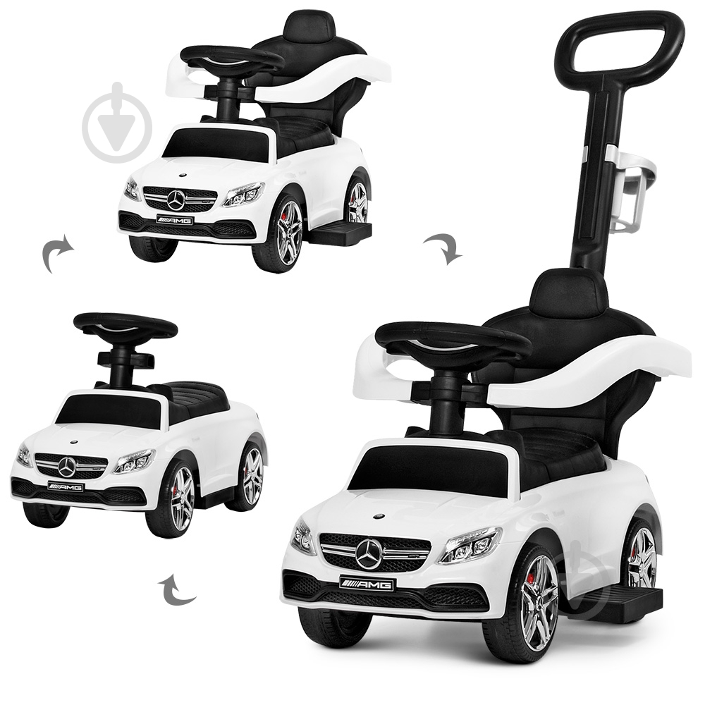 Толокар Bambi Racer Mercedes з батьківською ручкою 2в1 639-1 - фото 1 Толокар Bambi Racer Mercedes з батьківською ручкою 2в1 639-1 - фото 1