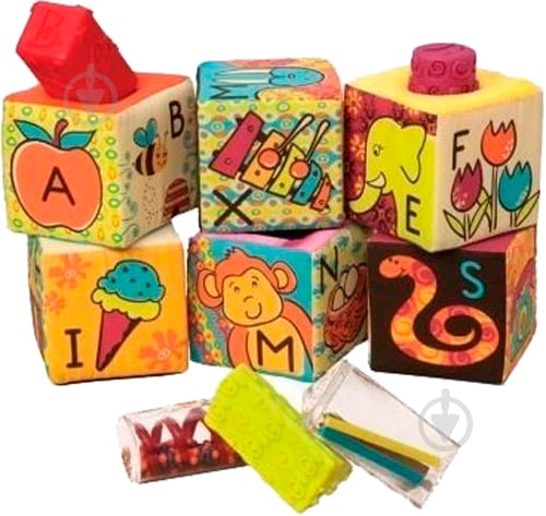 Мягкие кубики-сортеры Battat ABC S2 BX1661Z - фото 10