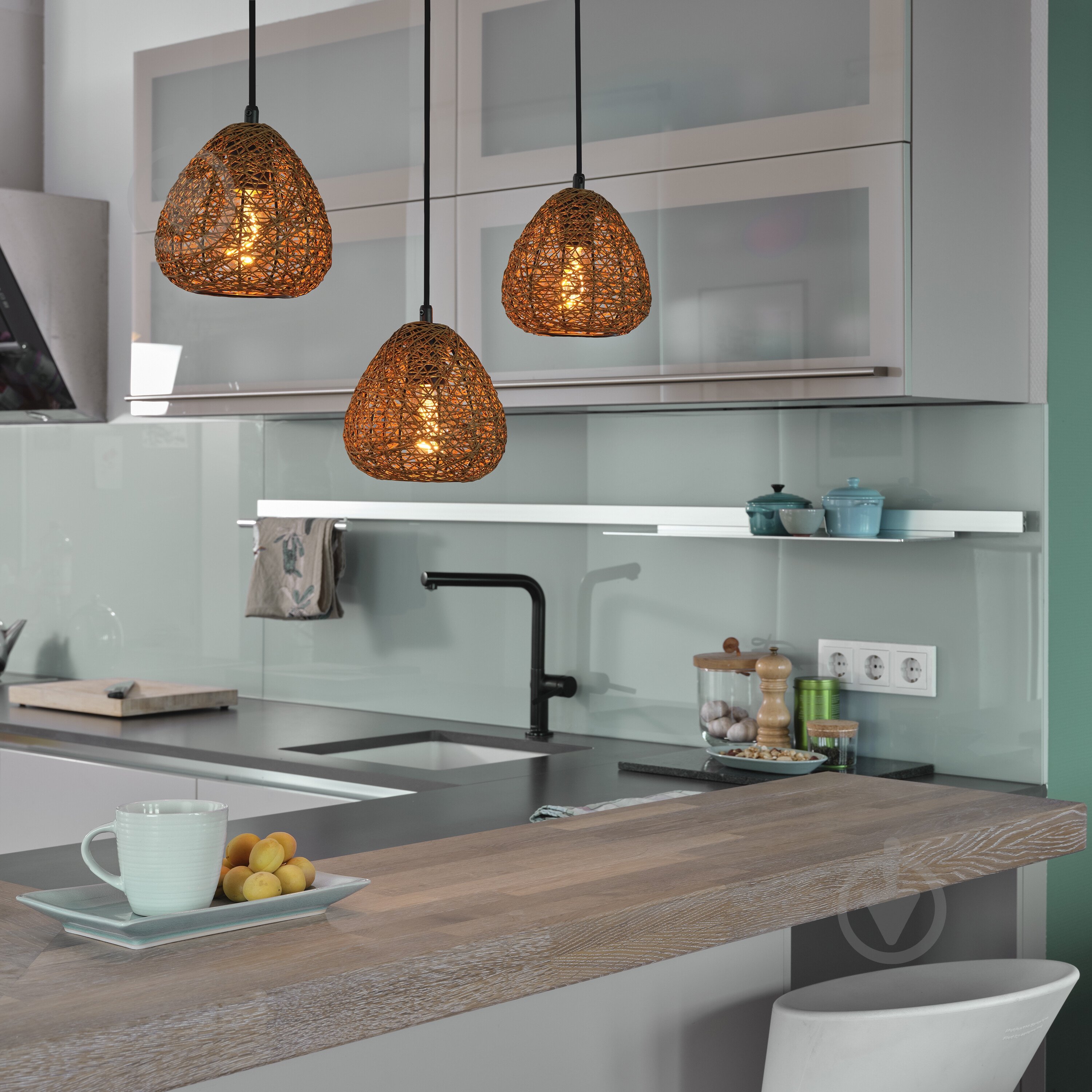Підвіс Ledvance 3xE27 бежевий DECOR PAPER drop Linear - фото 9