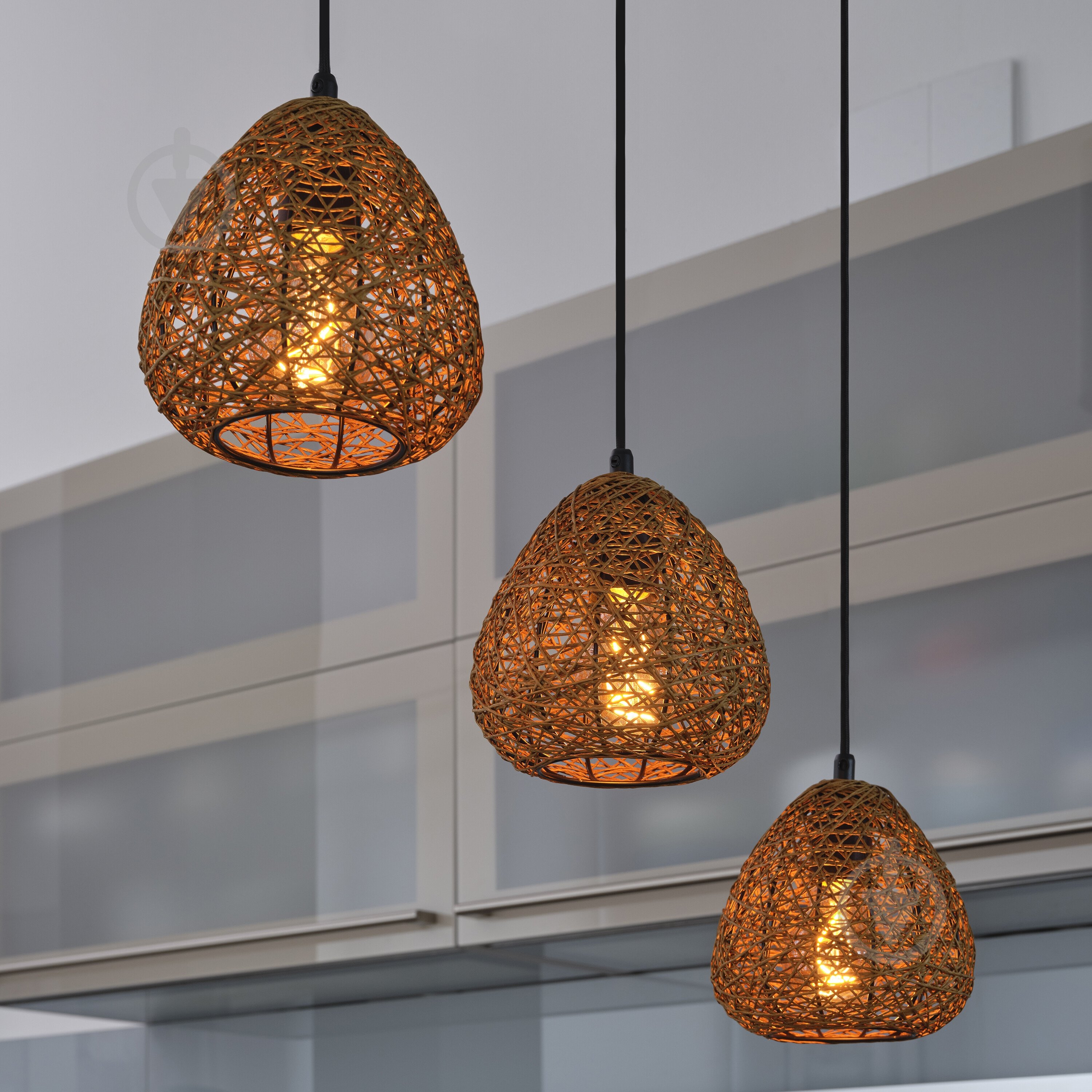 Підвіс Ledvance 3xE27 бежевий DECOR PAPER drop Linear - фото 7