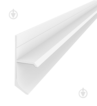 Плінтус прихованого монтажу АЛЮПРО ПАС-4323 білий мат 2500х38,8х15,7 мм - фото 1