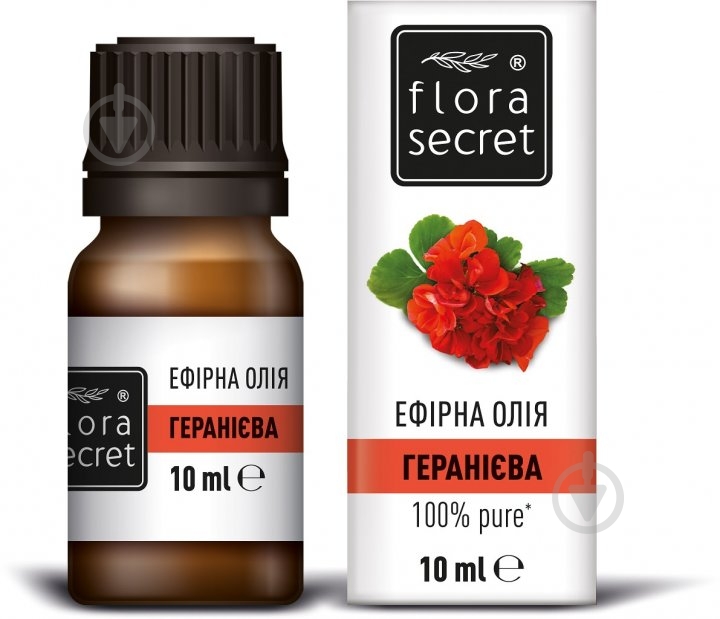 Эфирное масло Flora Secret гераниевое 10 мл - фото 1