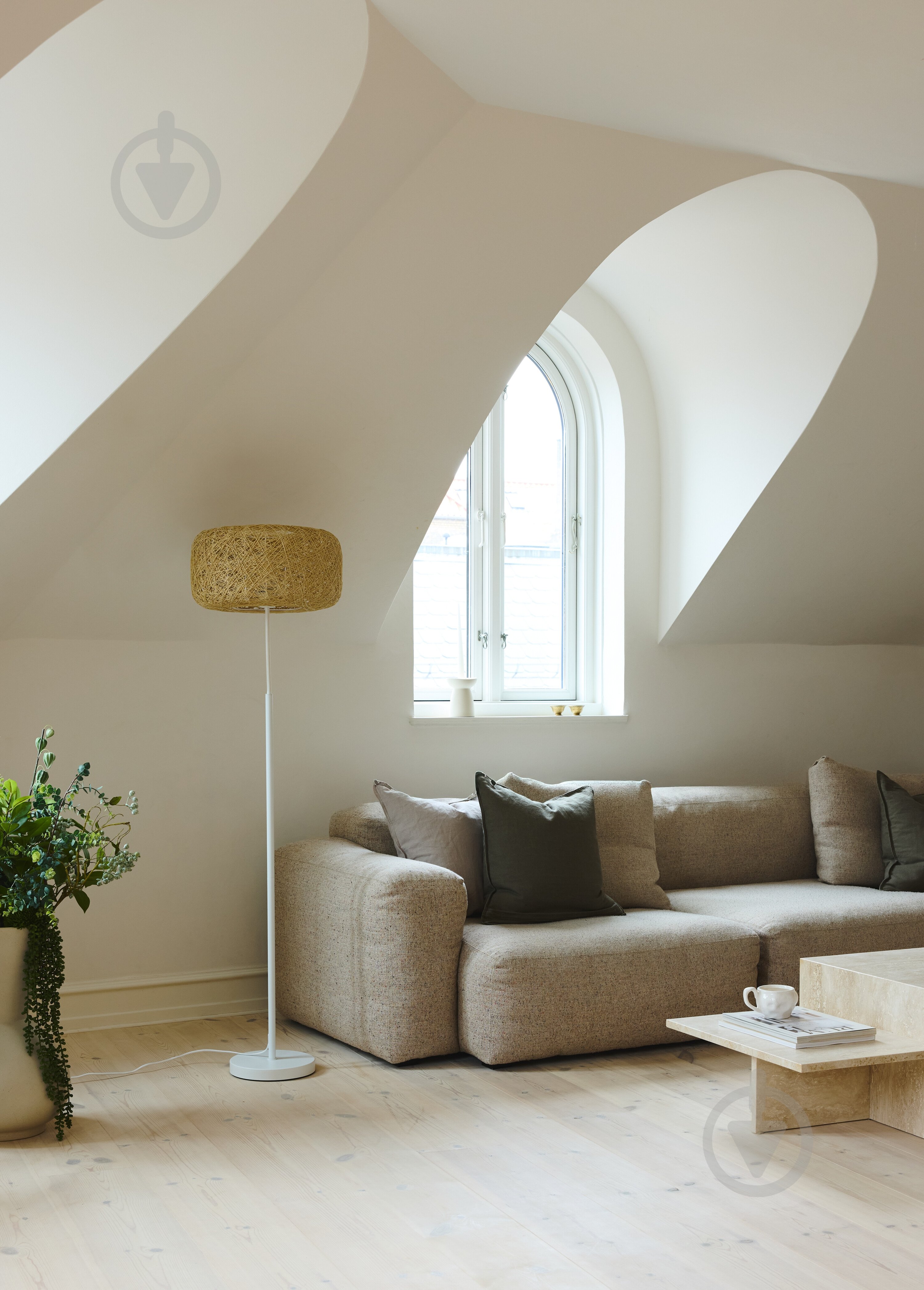 Торшер Ledvance E27 бежевий DECOR PAPER BALE floor - фото 8