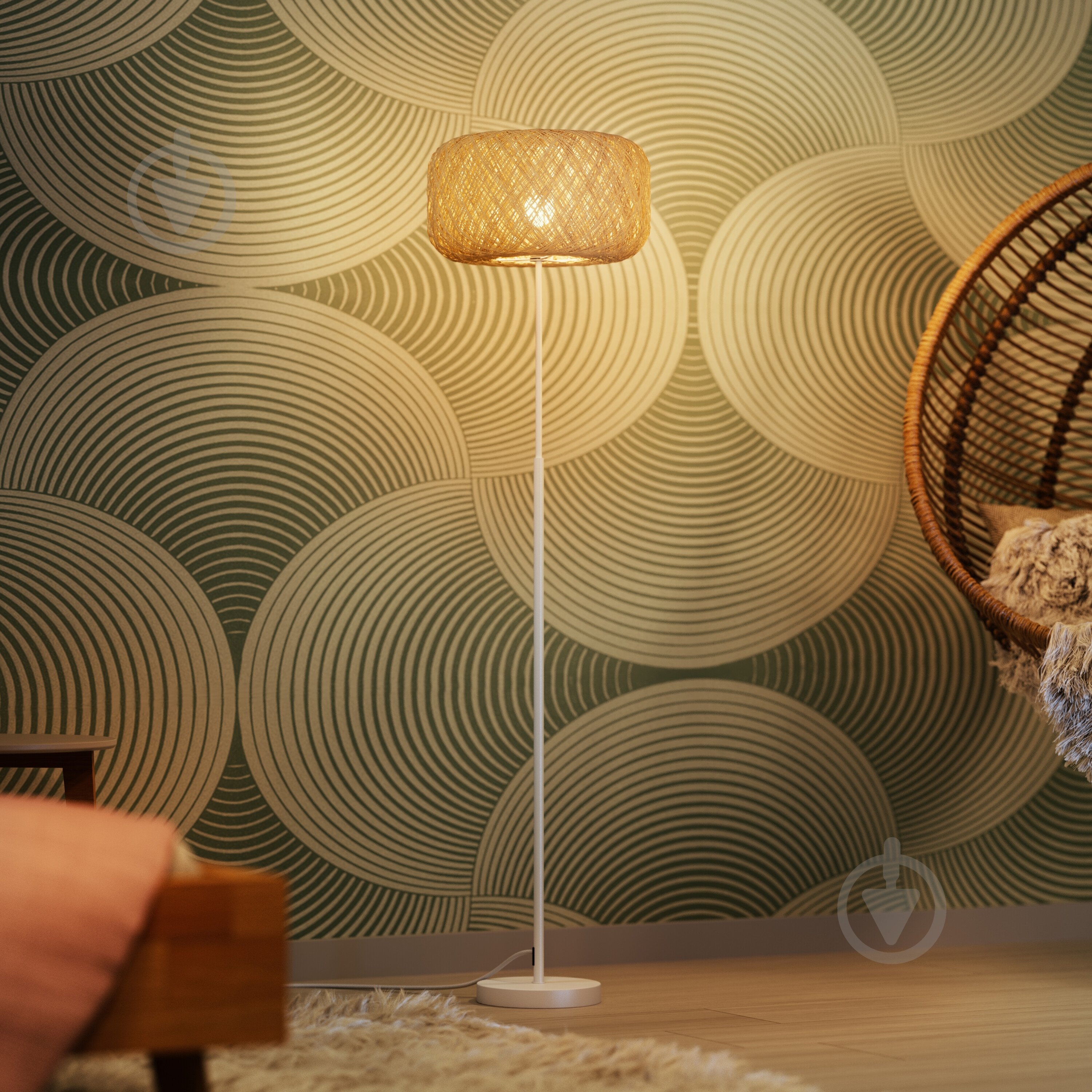 Торшер Ledvance E27 бежевий DECOR PAPER BALE floor - фото 7