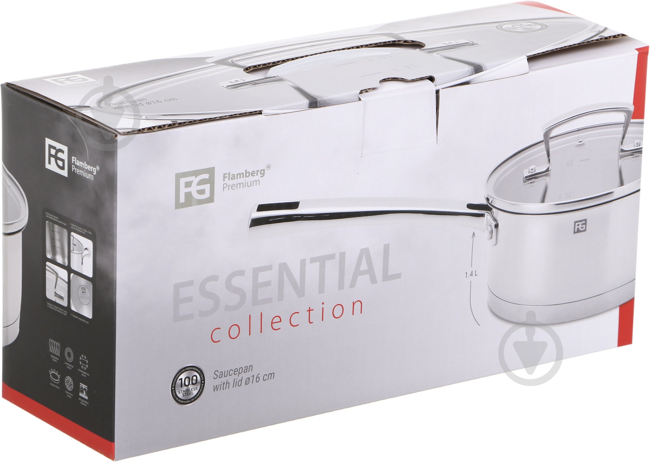 Ківш з кришкою Flamberg Premium Essential 1,4 л Premium - фото 6