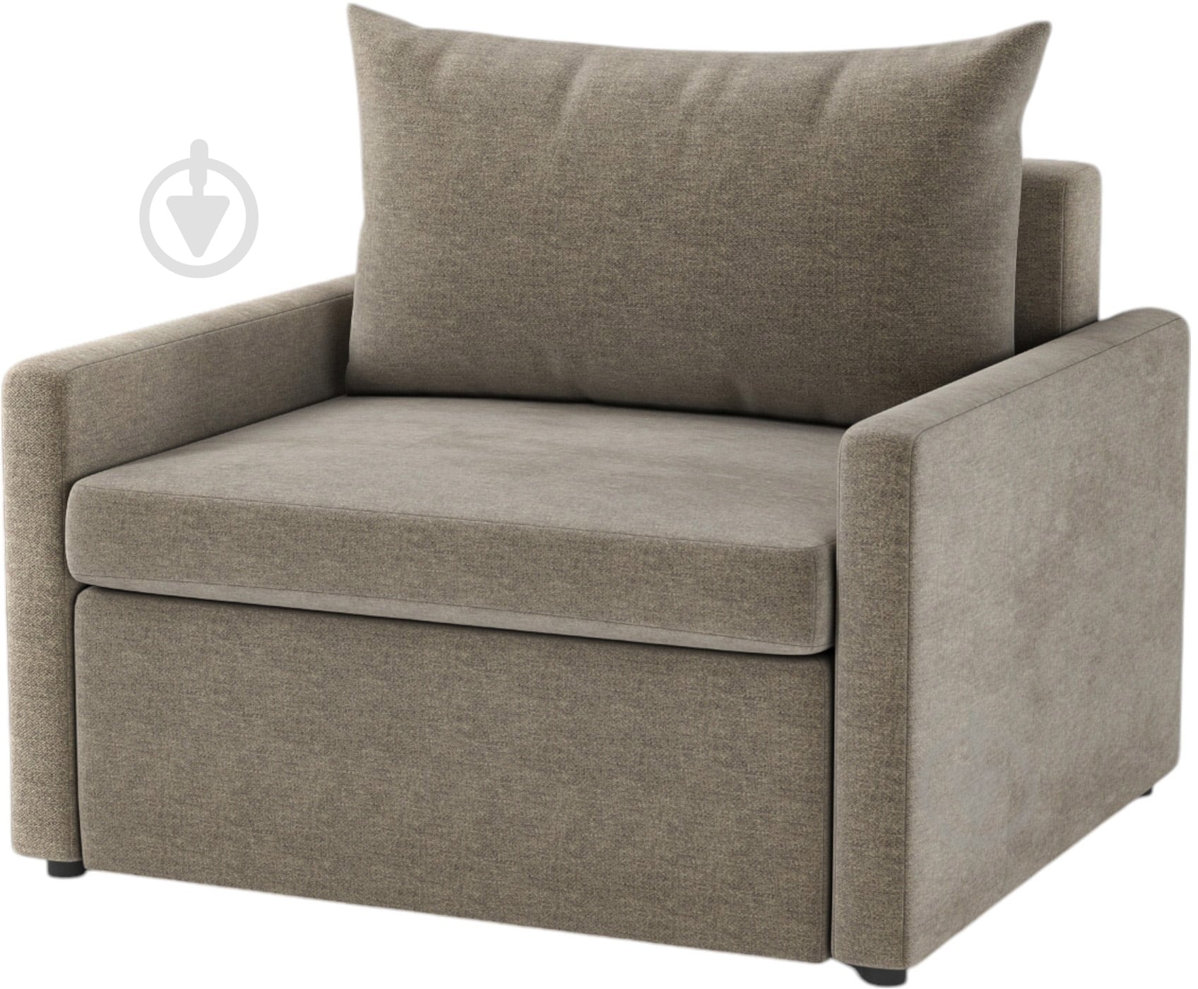 Кресло раскладное Мебель Прогресс Кельн серый - фото 1