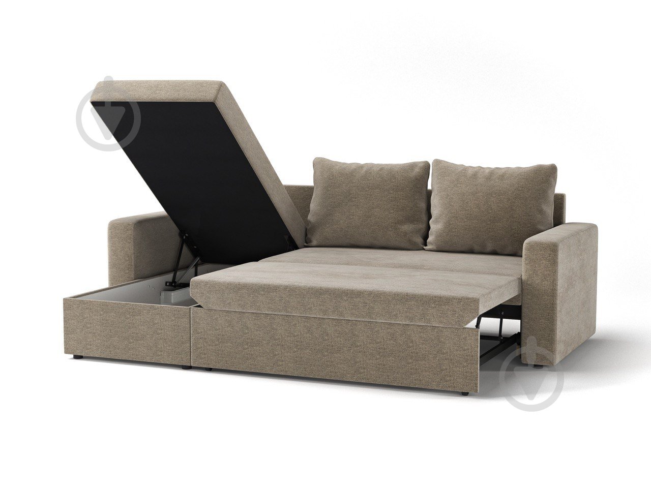 Диван кутовий Меблі Прогрес Голлівуд сірий 2300x1510x860 мм - фото 3