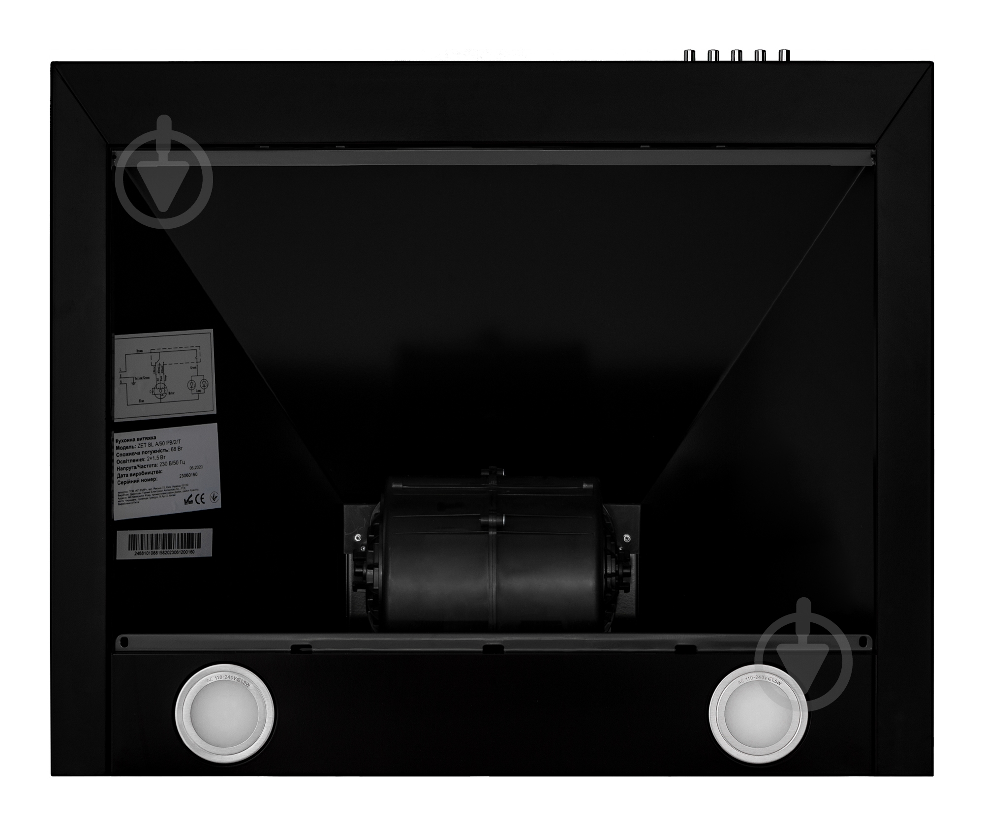 Вытяжка Interline ZET BL A/60 PB/2/T - фото 6