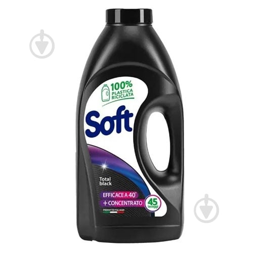 Гель для машинной и ручной стирки Soft Black для чорного 2,25 л - фото 1 Гель для машинной и ручной стирки Soft Black для чорного 2,25 л - фото 1
