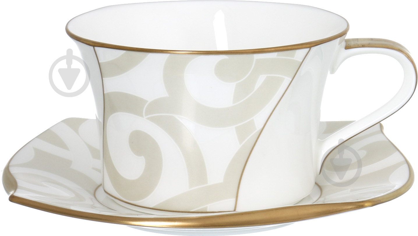 Чашка с блюдцем Narumi Gregory Gold 330 мл - фото 1