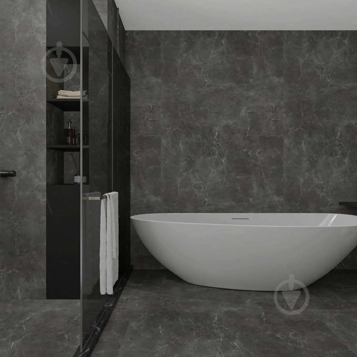 Панель SPC RIGID CORE AVENZO Черный Мрамор 2800x960x4 мм (23033-2) - фото 1