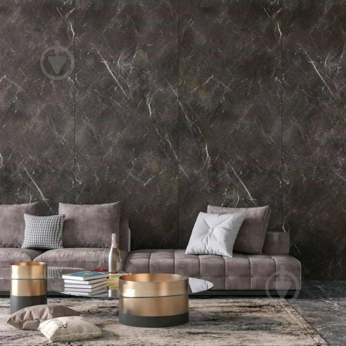 Панель SPC RIGID CORE AVENZO Черный Мрамор 2800x960x4 мм (23033-2) - фото 2