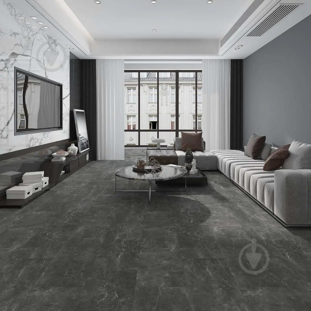 Панель SPC RIGID CORE AVENZO Черный Мрамор 2800x960x4 мм (23033-2) - фото 4