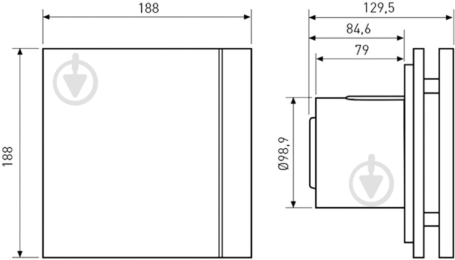 Вытяжной вентилятор Soler&Palau для ванной SILENT-100 CHZ SILVER DESIGN - фото 11