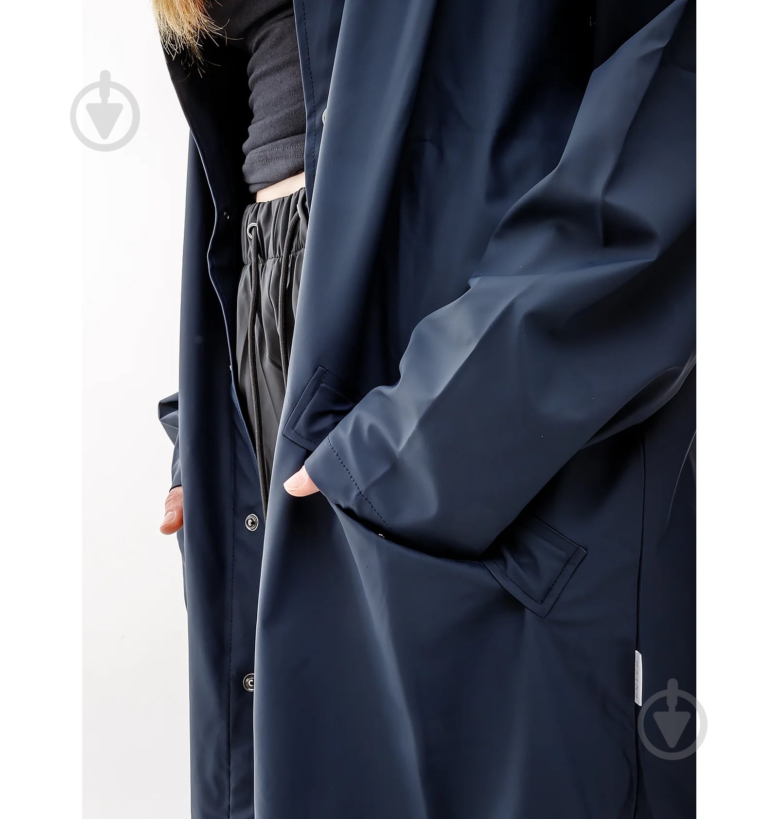 Куртка Rains Long Jacket 1202-Blue р.2XS-XS - фото 4