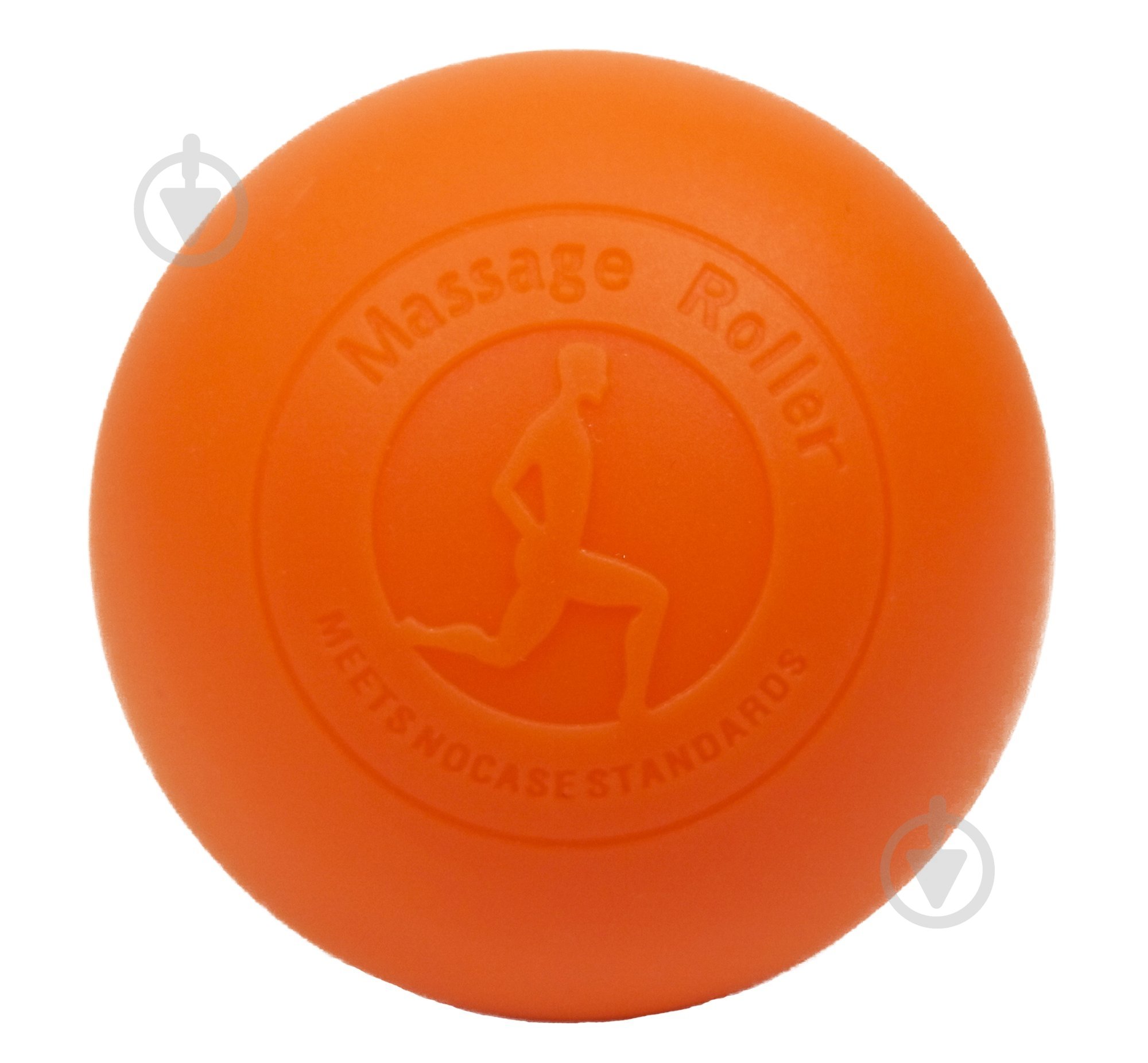 Масажний м'яч EasyFit одинарний каучуковий 6,5 см помаранчевий - фото 1 Масажний м'яч EasyFit одинарний каучуковий 6,5 см помаранчевий - фото 1