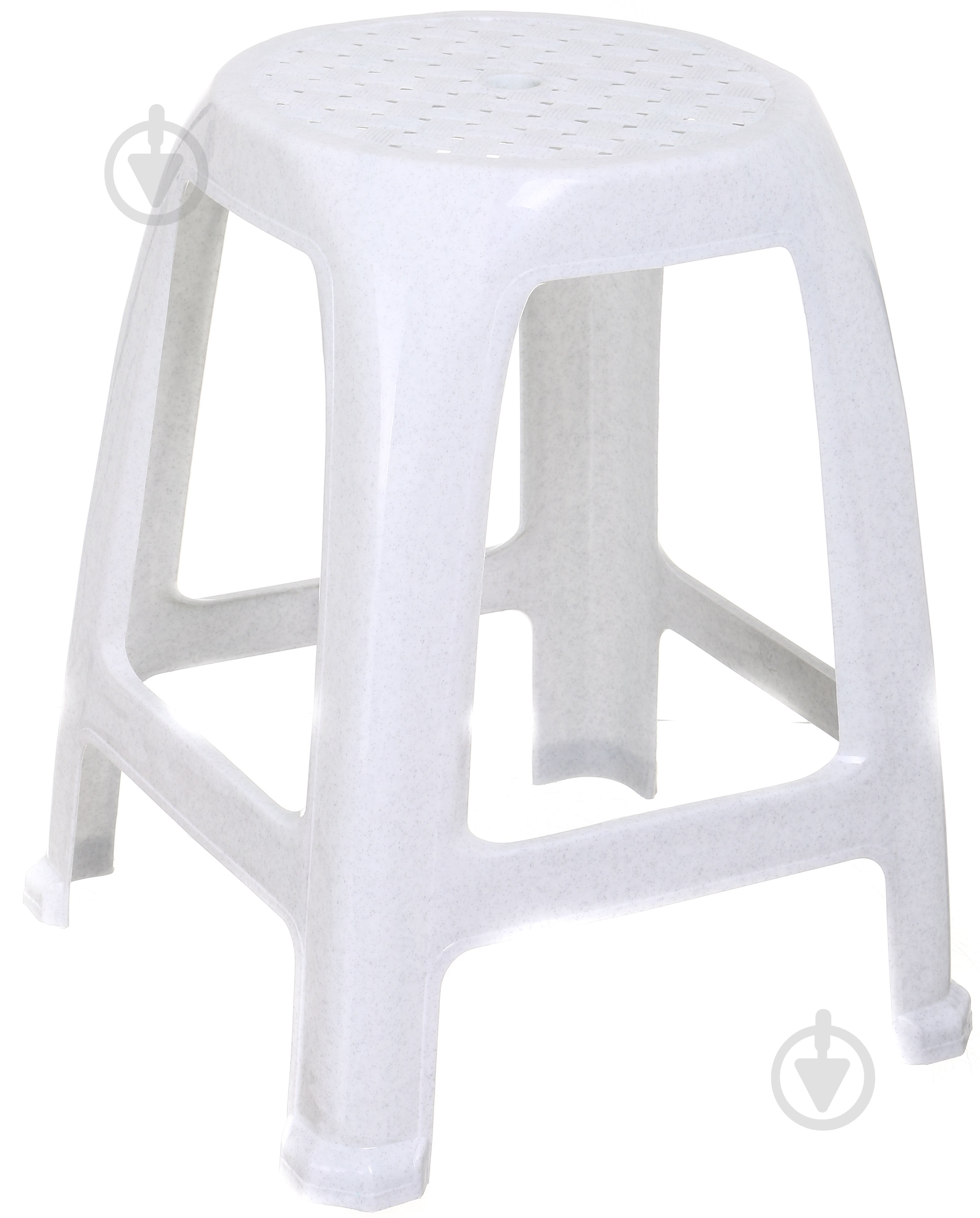 Табурет 370x370x460 мм белый - фото 1