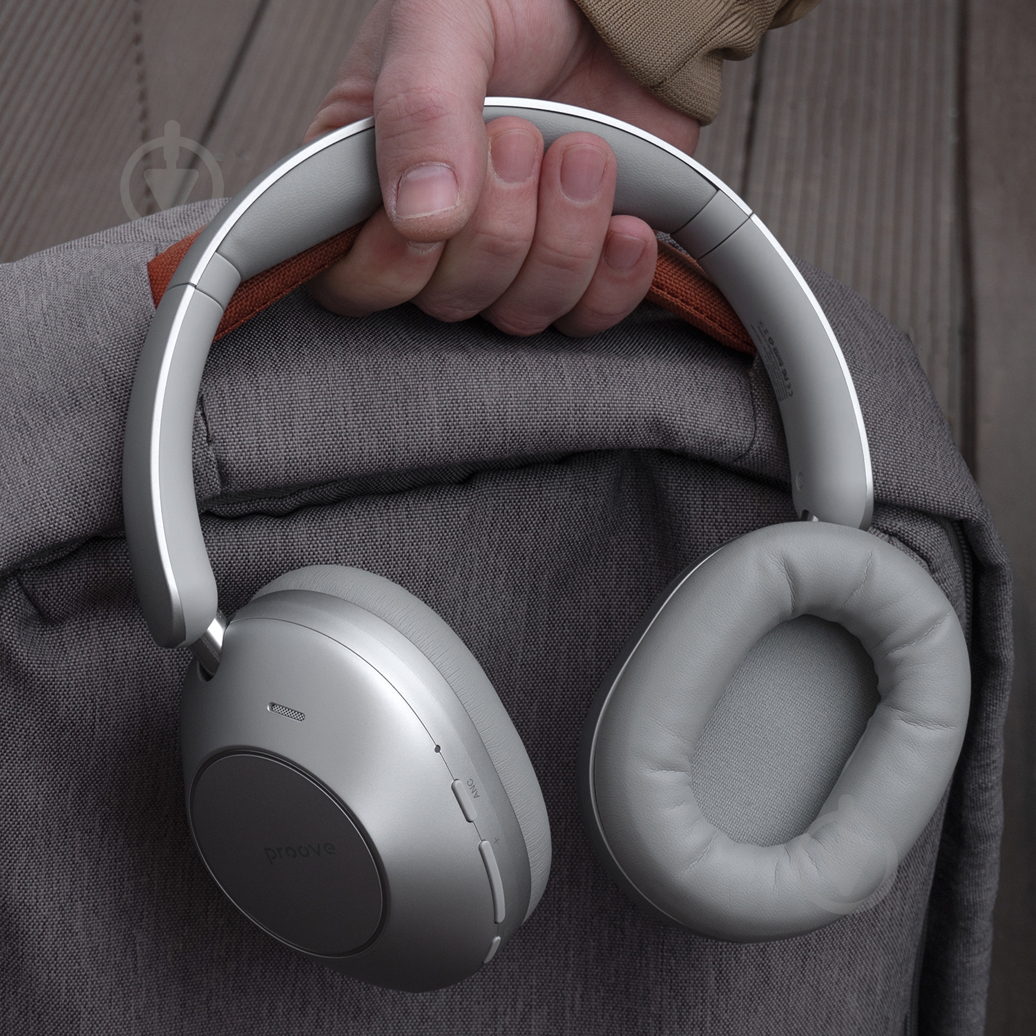 Наушники Proove Silence 3D with ANC light grey (HPSL3D010003) - фото 5