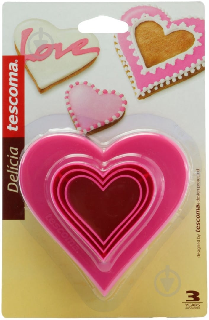 Формочки двухсторонние Tescoma Delicia Сердечки 6 размеров 630862 - фото 3