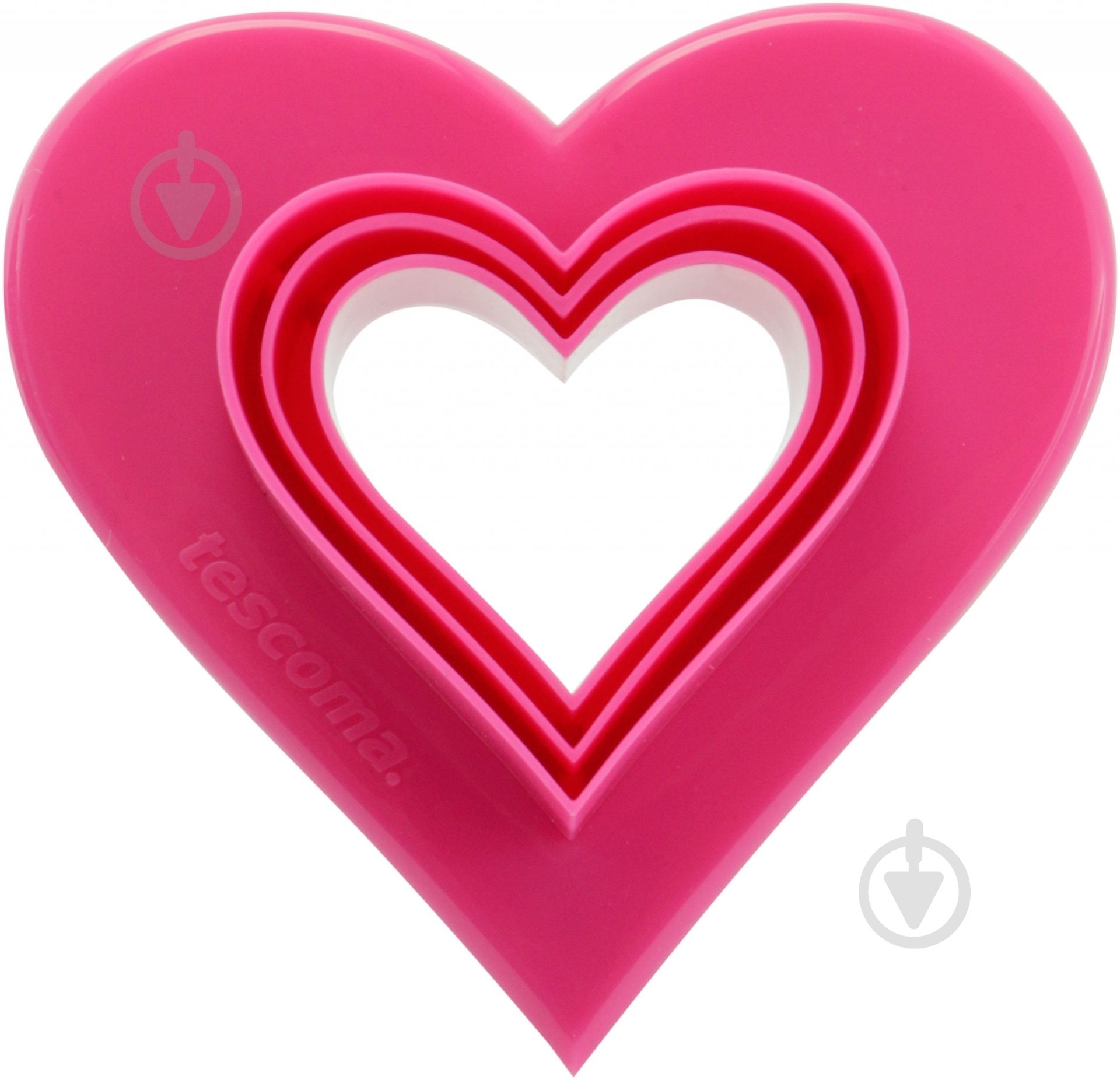 Формочки двухсторонние Tescoma Delicia Сердечки 6 размеров 630862 - фото 2