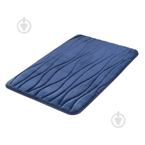 Килимок для ванної Bisk SILK 50x80 темно-синій - фото 1