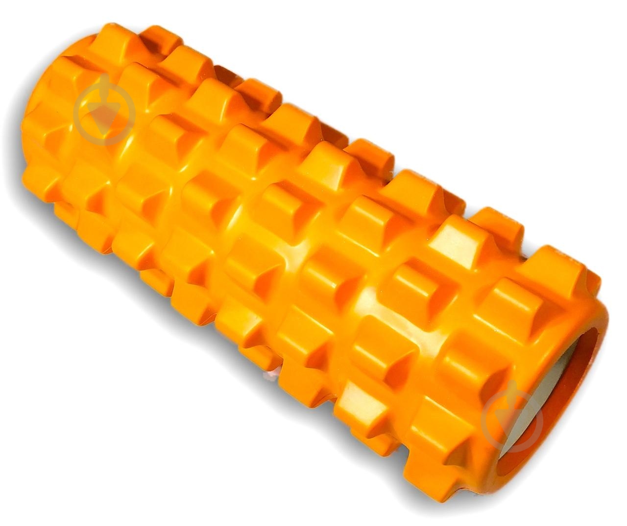 Ролик массажный EasyFit EVA Spikes оранжевый 33 см оранжевый - фото 1