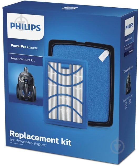Набор фильтров Philips FC8003/01 для безмешковых пылесосов - фото 1 Набор фильтров Philips FC8003/01 для безмешковых пылесосов - фото 1
