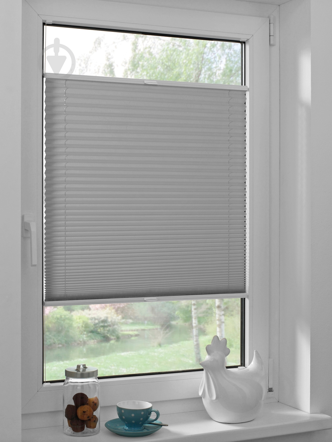 Штора-плісе Rollotex тканина DUO ECORO 108х120 см Сірий - фото 3 Штора-плісе Rollotex тканина DUO ECORO 108х120 см Сірий - фото 3