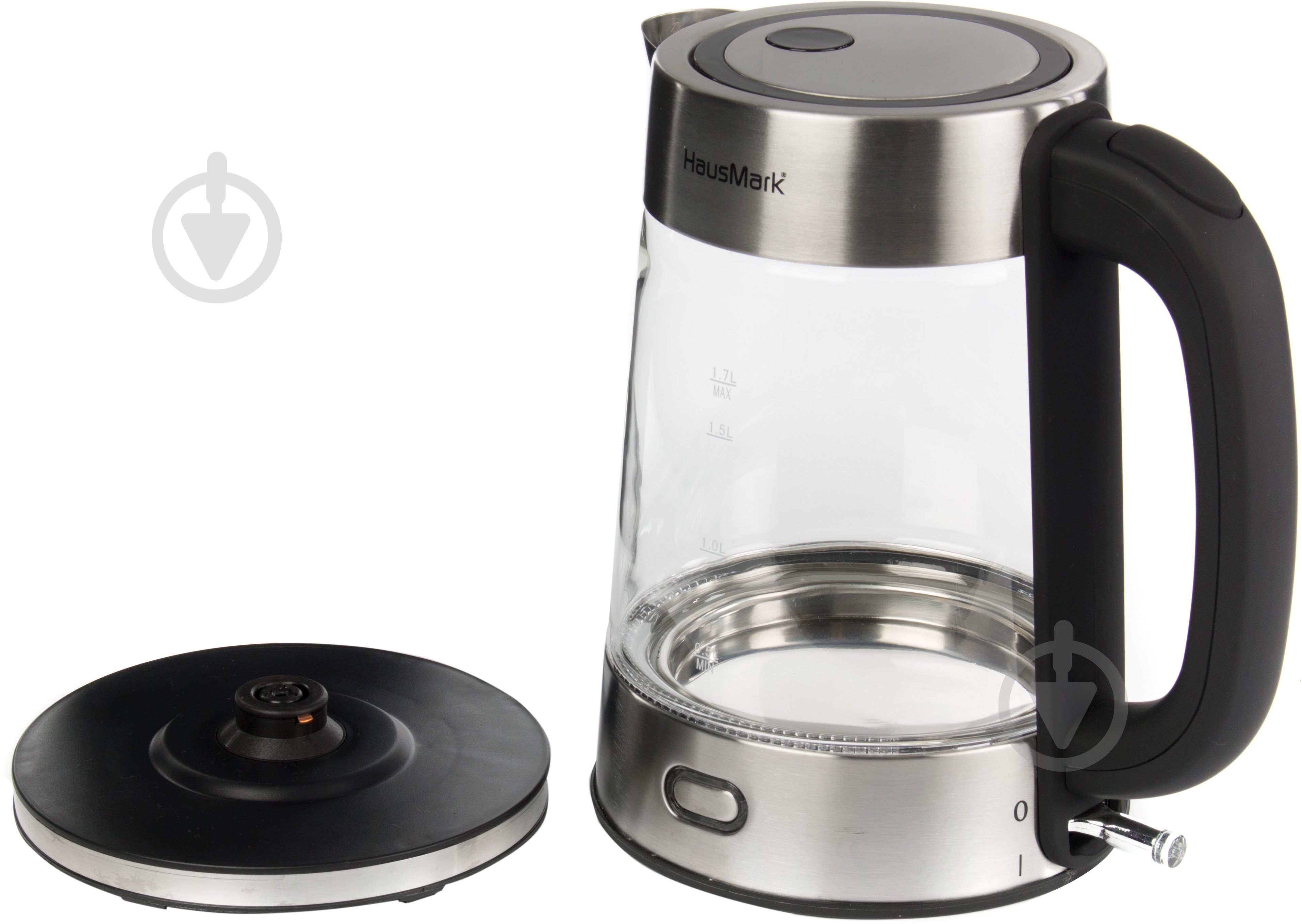 Электрочайник HausMark EK-09GL-IX - фото 2