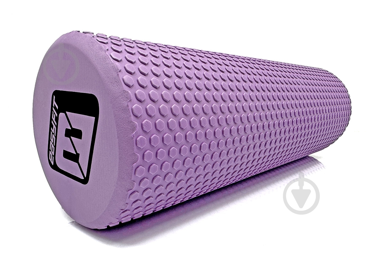 Ролик массажный EasyFit Foam Roller сиреневый 45 см - фото 1