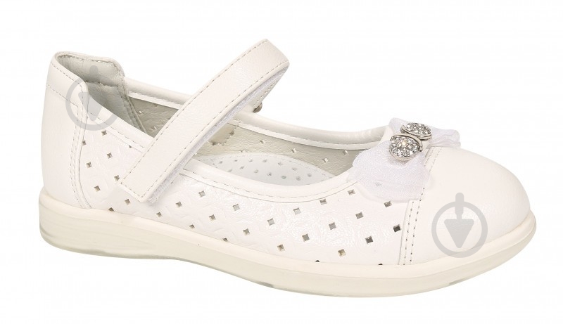 Туфли для девочек для девочки ТОМ.М р.31 белый 7209F - фото 1 Туфли для девочек для девочки ТОМ.М р.31 белый 7209F - фото 1
