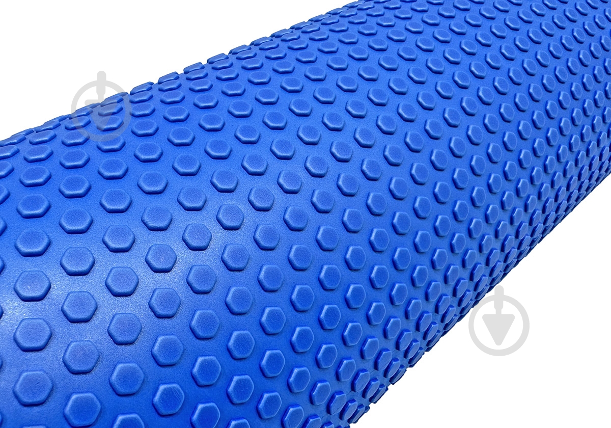 Ролик массажный EasyFit Foam Roller синий 45 см - фото 3