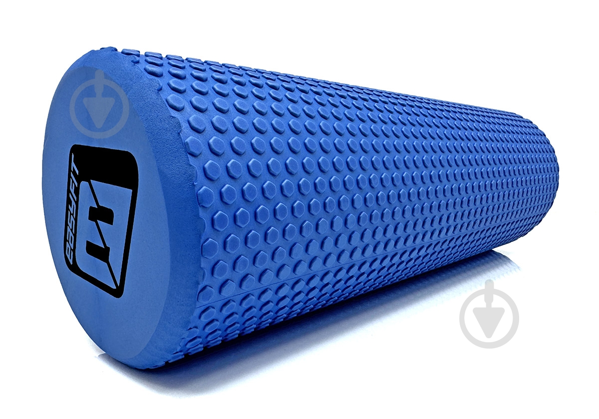 Ролик массажный EasyFit Foam Roller синий 45 см - фото 1
