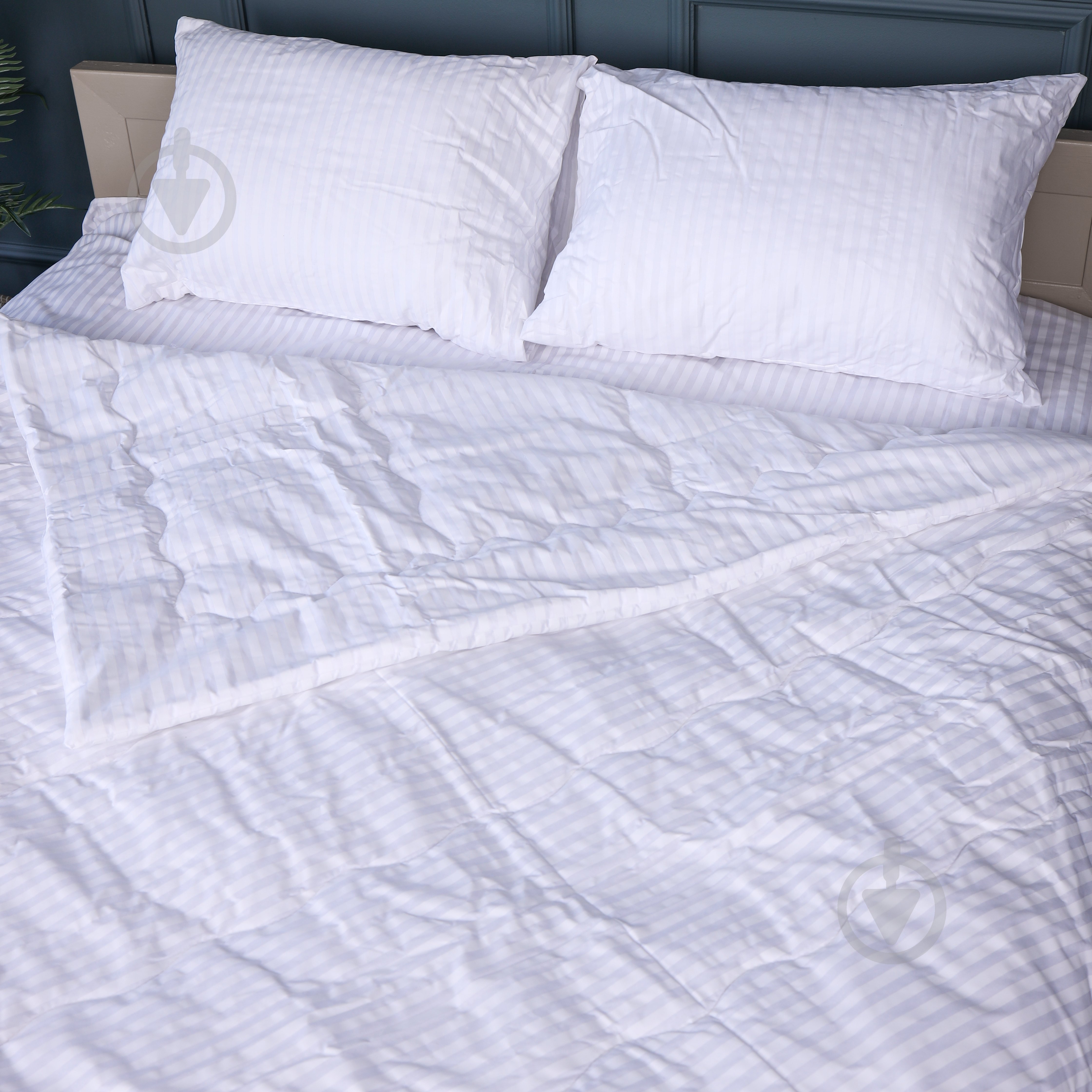 Набор №2938 Сolor Fun Line 17-0605 Stripe White лето (одеяло + 2 подушки + 2 наволочки + простынь) 155x215 см MirSon белый - фото 4 Набор №2938 Сolor Fun Line 17-0605 Stripe White лето (одеяло + 2 подушки + 2 наволочки + простынь) 155x215 см MirSon белый - фото 4