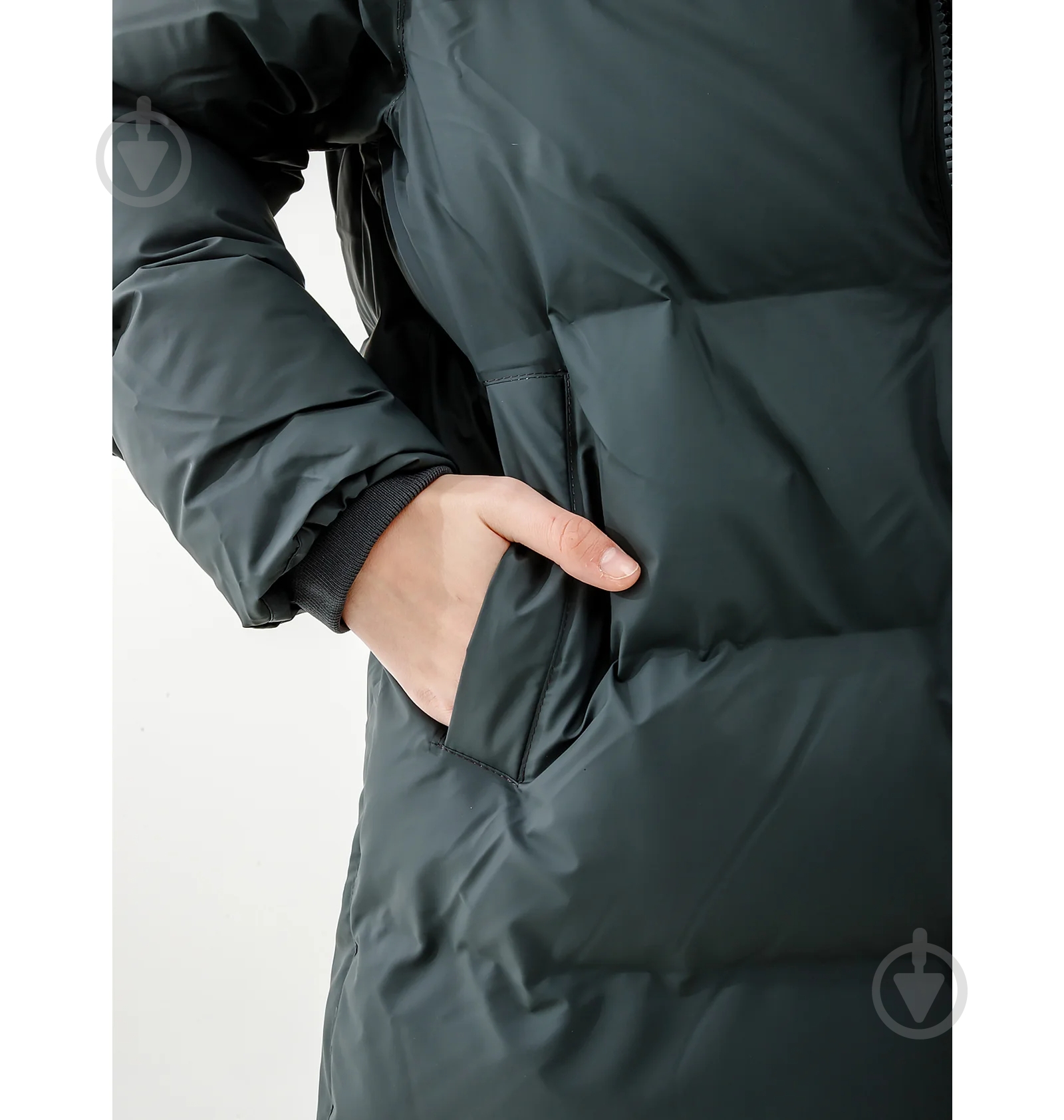 Куртка Rains LONG PUFFER JACKET 1507-Slate р.S-M - фото 4