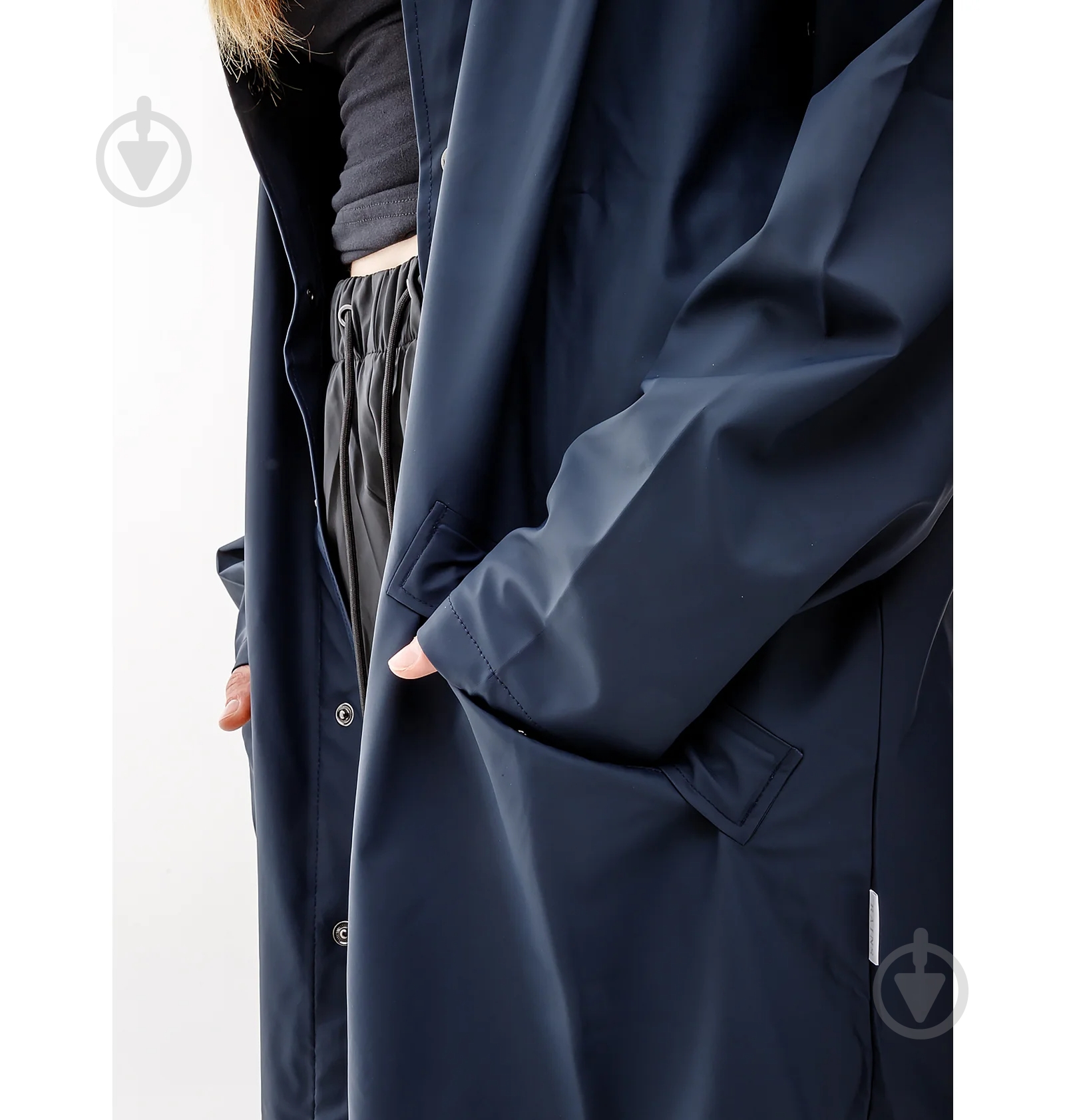 Куртка Rains Long Jacket 1202-Blue р.XS-S - фото 4