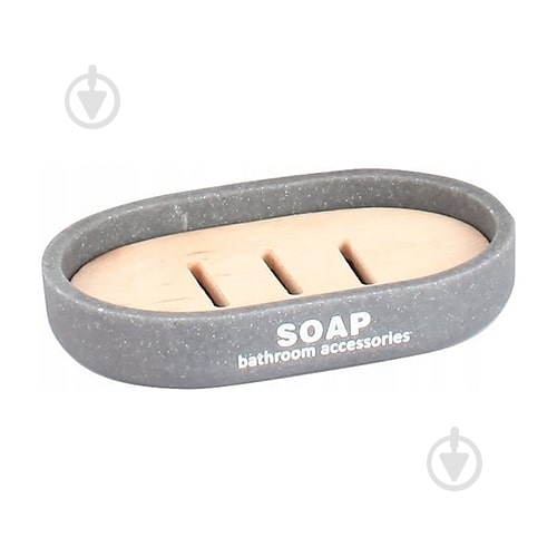 Мыльница Bisk DAKAR сіра - фото 1 Мыльница Bisk DAKAR сіра - фото 1