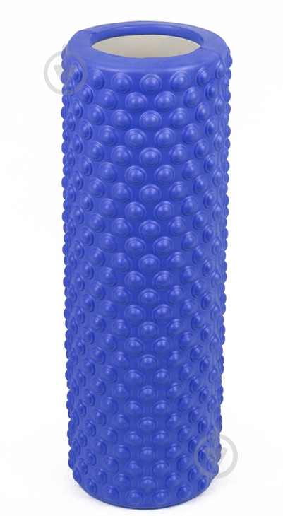Ролик массажный EasyFit Grid Roller Light синий 33 см - фото 2