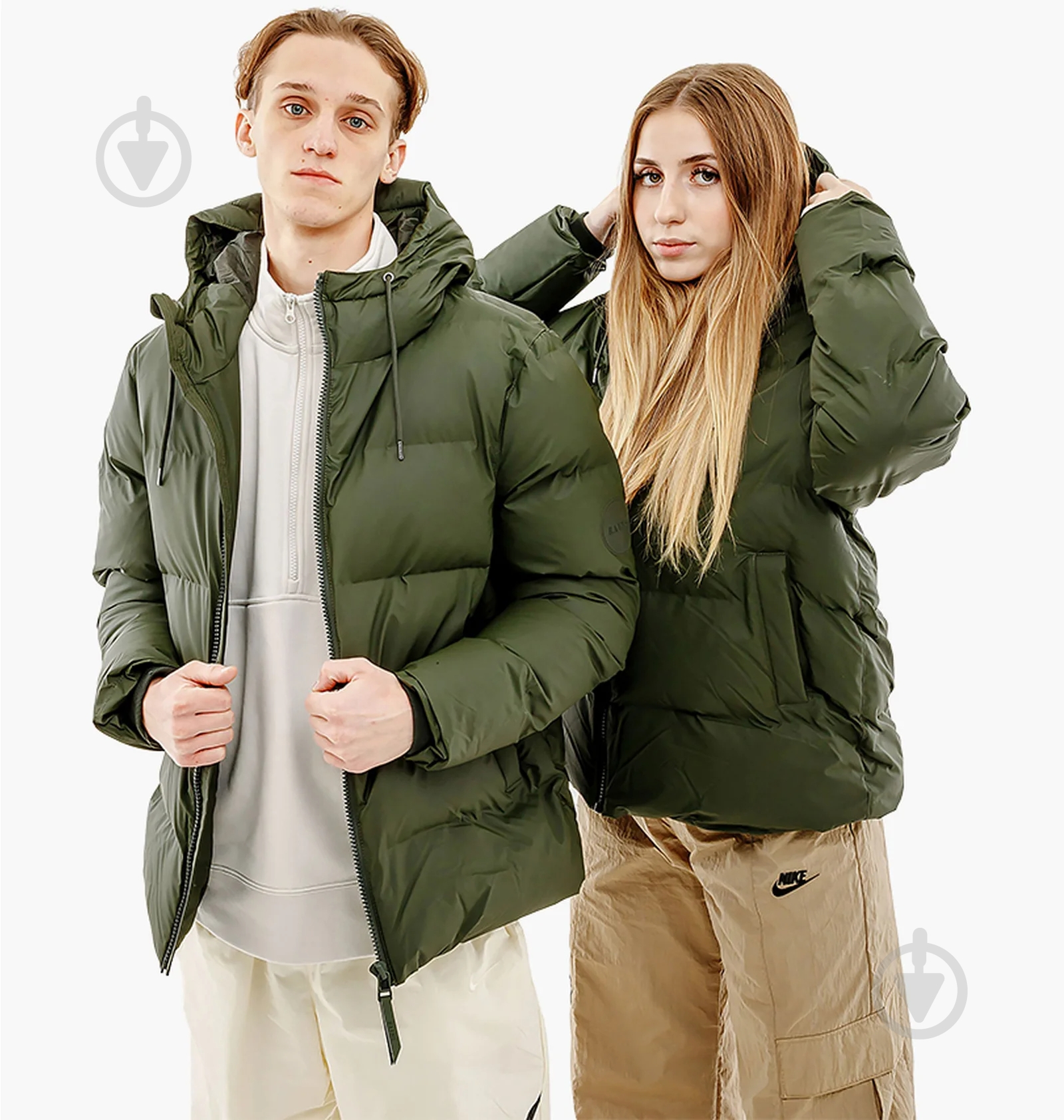 Куртка Rains PUFFER JACKET 1506-Green р.M-L - фото 1