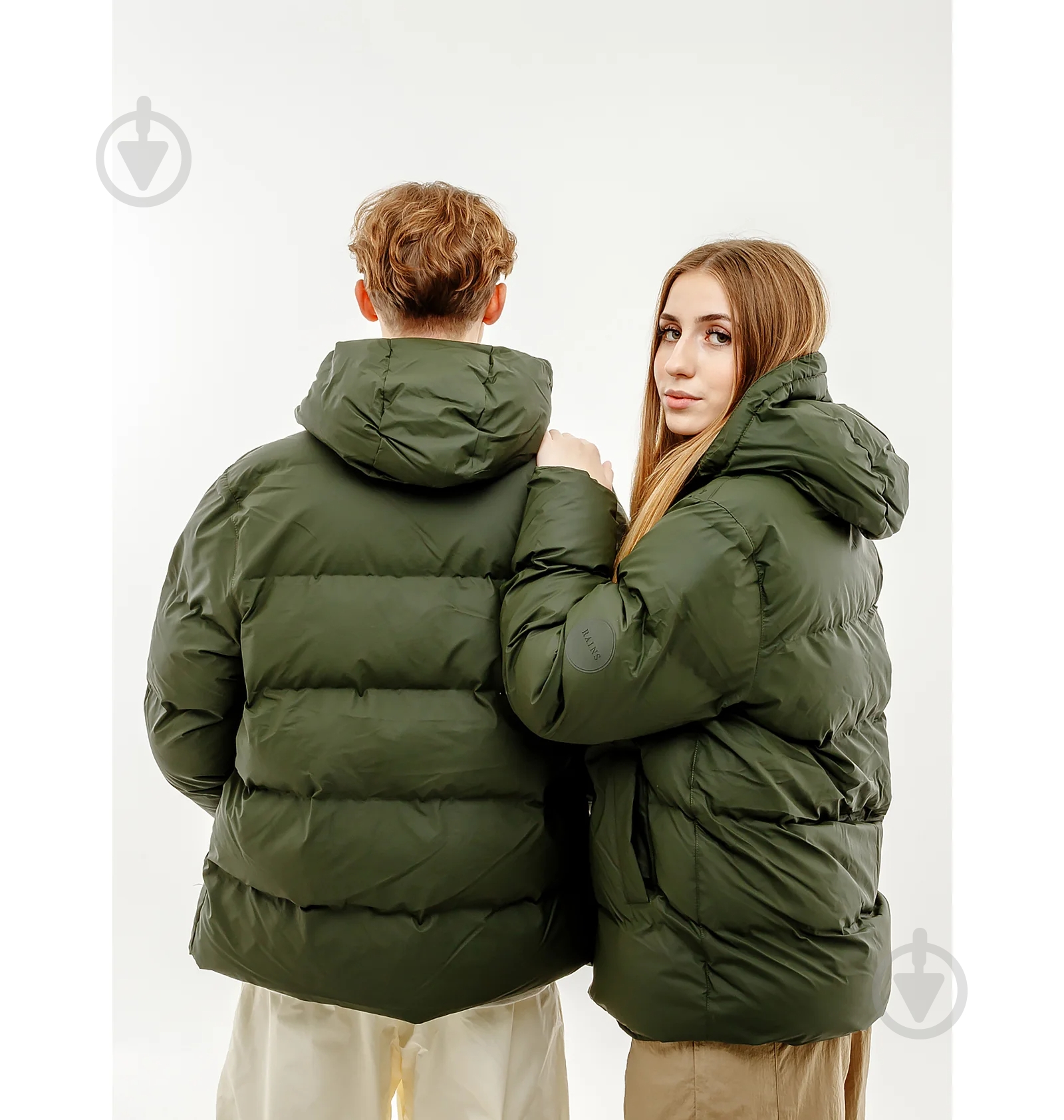 Куртка Rains PUFFER JACKET 1506-Green р.M-L - фото 2