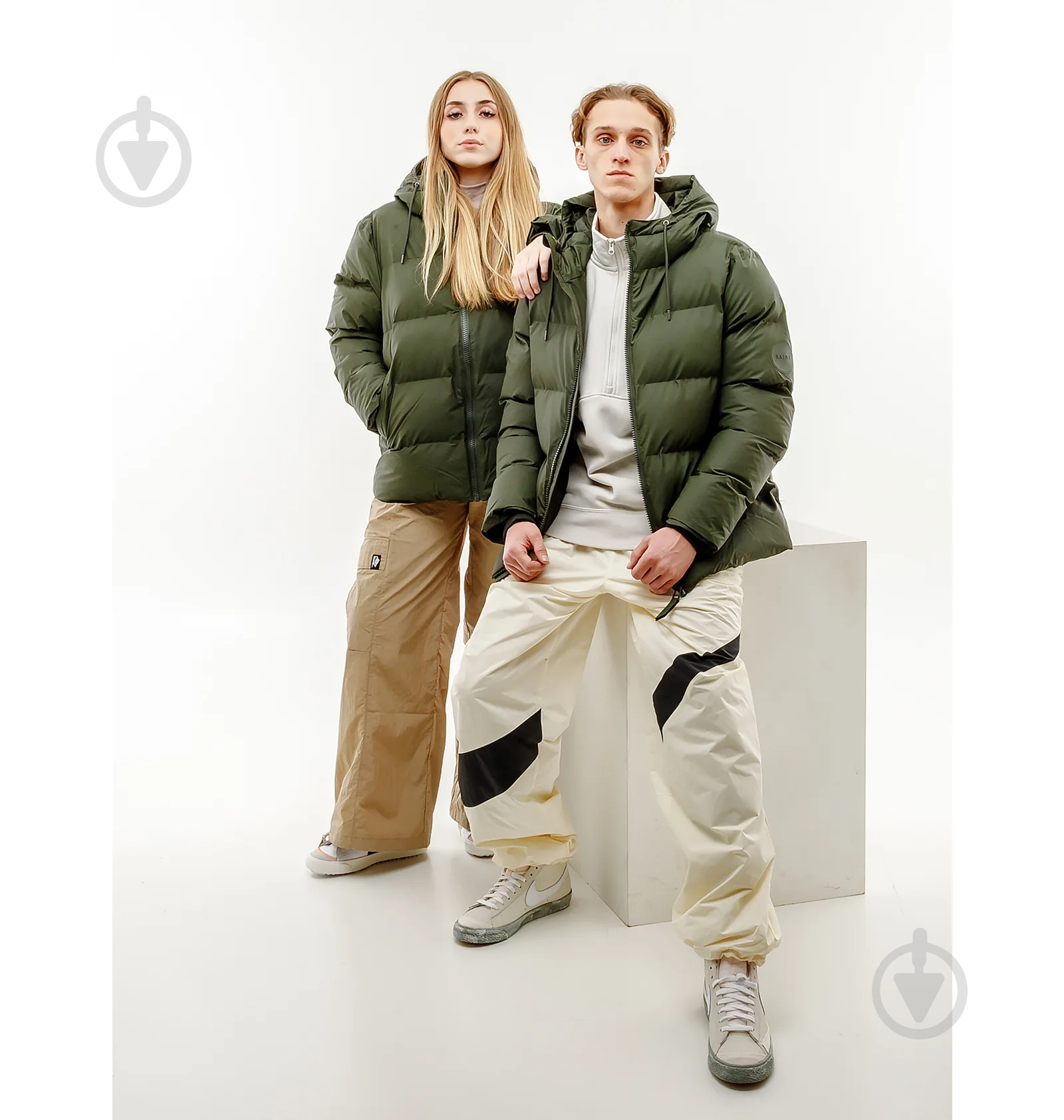 Куртка Rains PUFFER JACKET 1506-Green р.M-L - фото 5